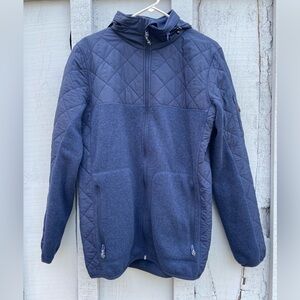 Burton Navy Quilted Fleece Jacket